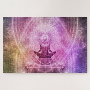 quebra-cabeça de meditação de atenção
