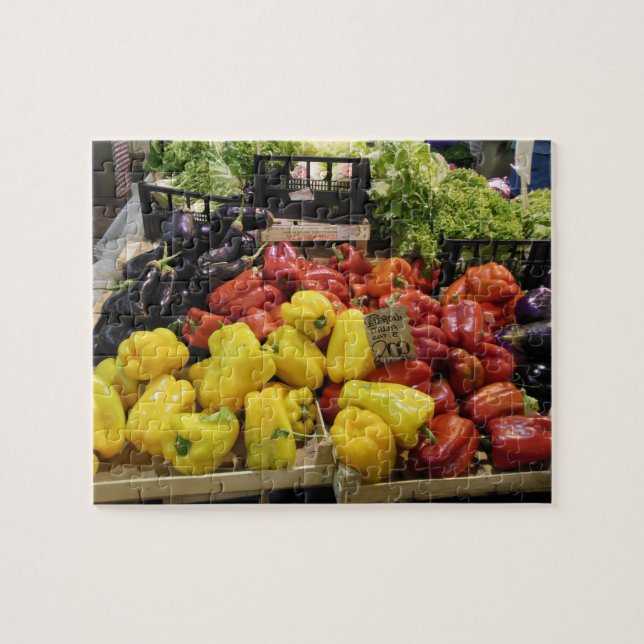 Quebra-cabeça de Mercado de Comida da Itália (Horizontal)