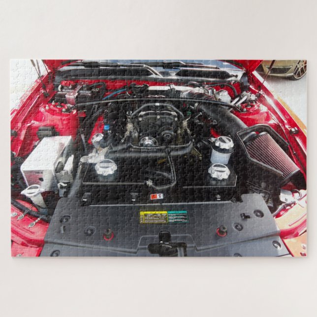 quebra-cabeça de motor de super carro (Horizontal)