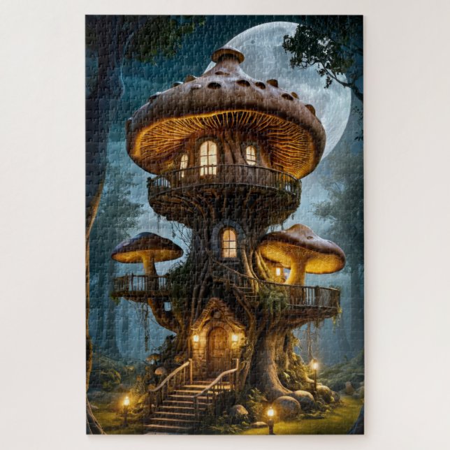 Quebra-cabeça de Mushroom House (Vertical)