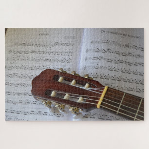 quebra-cabeça de música guitarra