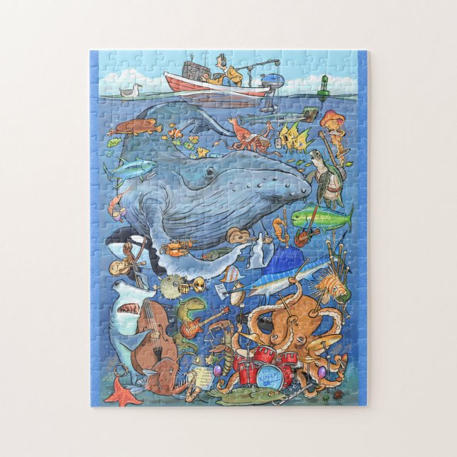 Quebra-cabeça de Música Submarina (Vertical)