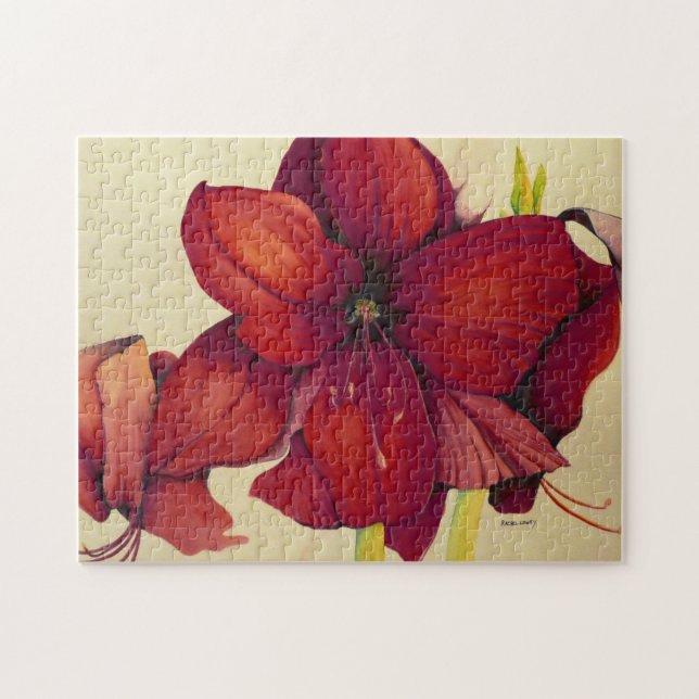 Quebra-cabeça de Natal Amaryllis (Horizontal)