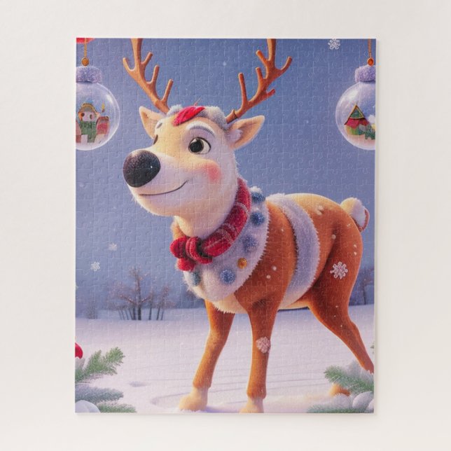 quebra-cabeça de Natal de 500 Peças - Inverno Enig (Vertical)