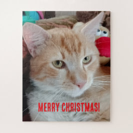 Quebra-cabeça de Natal de Foto de Gato
