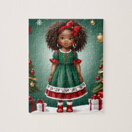 Quebra-cabeça de Natal de Garota Americana