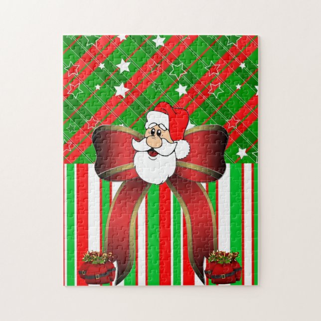 Quebra-cabeça de Natal Papai Noel (Vertical)