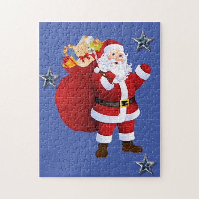 Quebra-cabeça de Natal Papai Noel (Vertical)