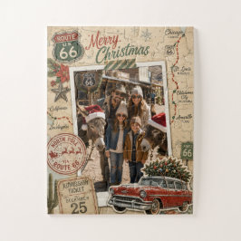 Quebra-cabeça de Natal personalizado da Rota 66 Vi