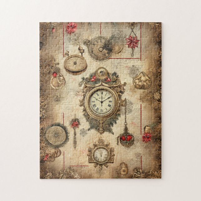 Quebra-cabeça de Natal Steampunk (Vertical)