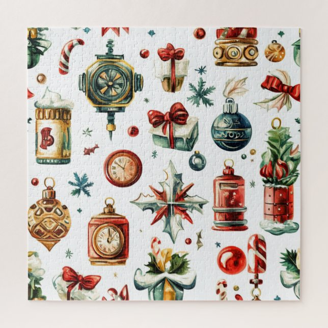 Quebra-cabeça de Natal Steampunk (Vertical)