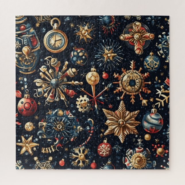 Quebra-cabeça de Natal Steampunk (Vertical)