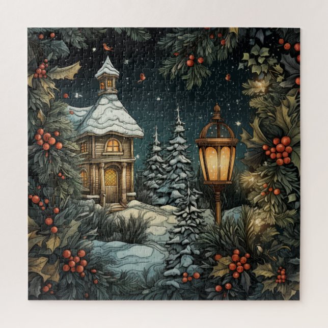 Quebra-cabeça de Natal tradicional (Vertical)