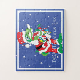 Quebra-cabeça de Natal TySANTAsaurus Rex 30 Grande