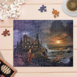 Quebra-cabeça de Noite Costeira de Fantasia Magia