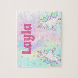 Quebra-cabeça de Nome Filho do Unicorn Personaliza
