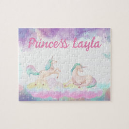 Quebra-cabeça de Nome Filho do Unicorn Personaliza