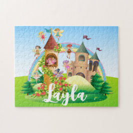 Quebra-cabeça de Nome Filho Fada Personalizado