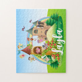 Quebra-cabeça de Nome Filho Fada Personalizado