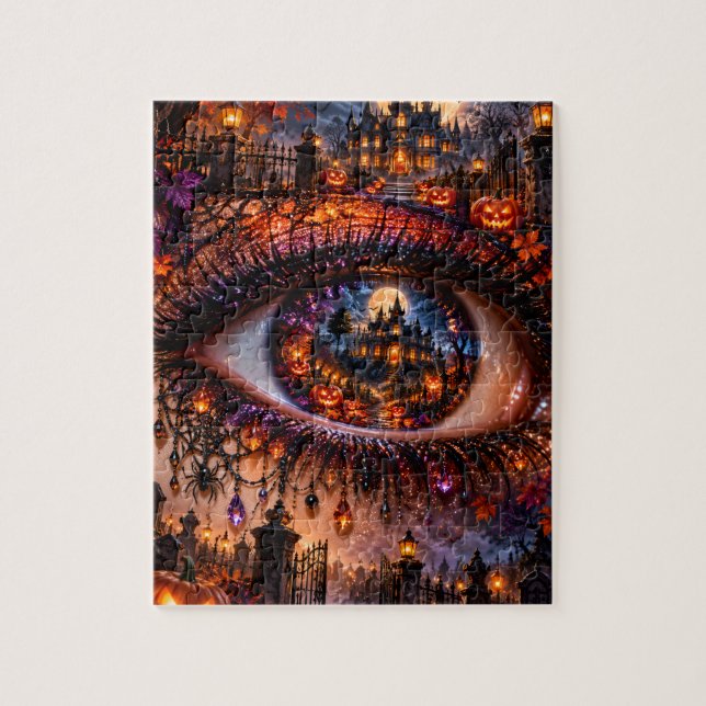 Quebra-cabeça de Olho Surrealista de Halloween Gót (Vertical)