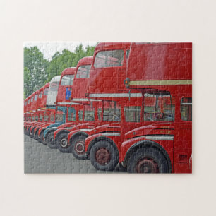 quebra-cabeça de ônibus vermelho de Londres