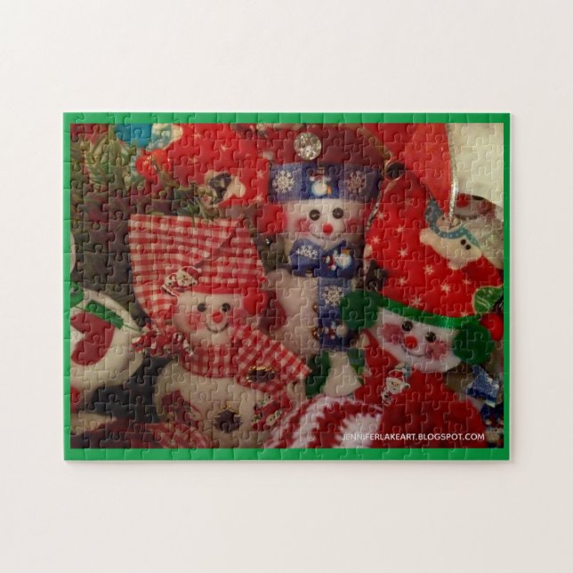 Quebra-cabeça de Ornamentos Feltros (Horizontal)