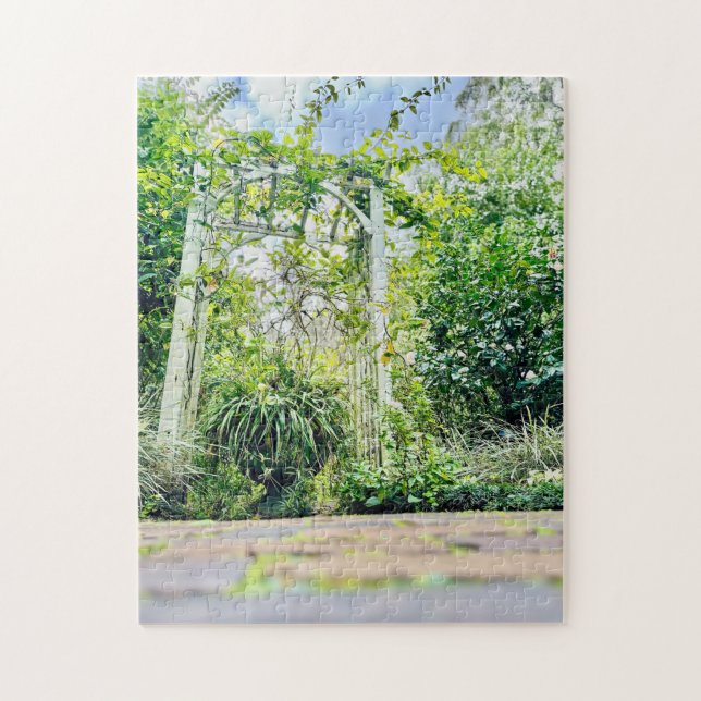 Quebra-cabeça de Orquídea Branca (Vertical)