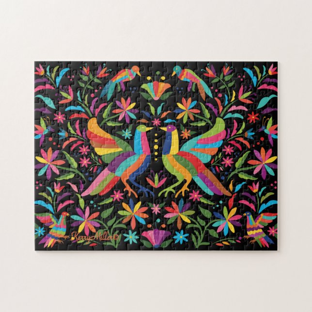 Quebra-cabeça de Otomi Jigsee mexicano (Horizontal)