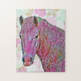 Quebra-cabeça de Padrão de Arte de Cavalo Colorido