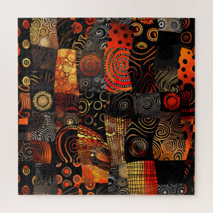 Quebra-cabeça de padrão tribal africano