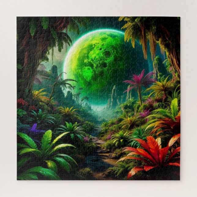Quebra-cabeça de Paisagem Alienígena Presente Espa (Vertical)