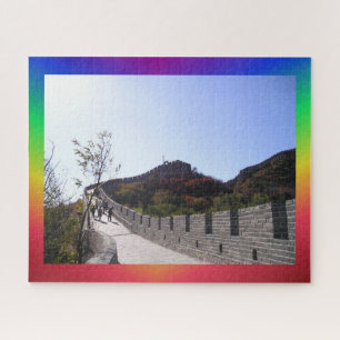 Quebra-cabeça de Paisagem: Muro Chinês - Arco-íris