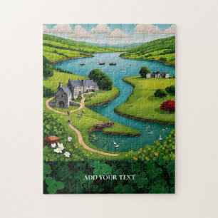 Quebra-cabeça de Paisagem Personalizada de Termos