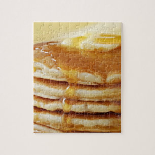 Quebra-cabeça de Pancake com caixa de presentes