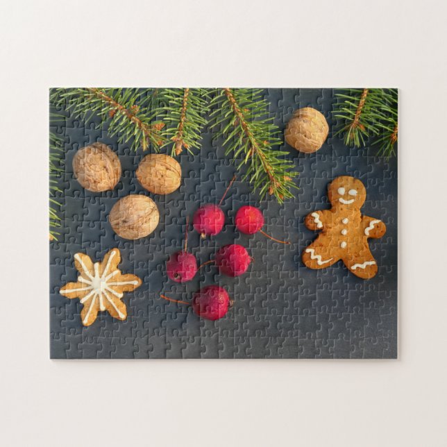 Quebra-cabeça de pão de Natal (Horizontal)