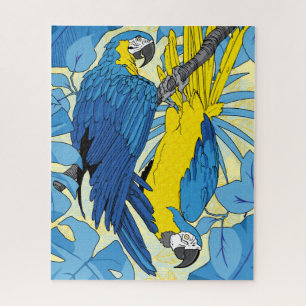 quebra-cabeça de papagaio 16x20 para Pessoas cega