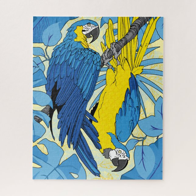 quebra-cabeça de papagaio 16x20 para Pessoas cegas (Vertical)