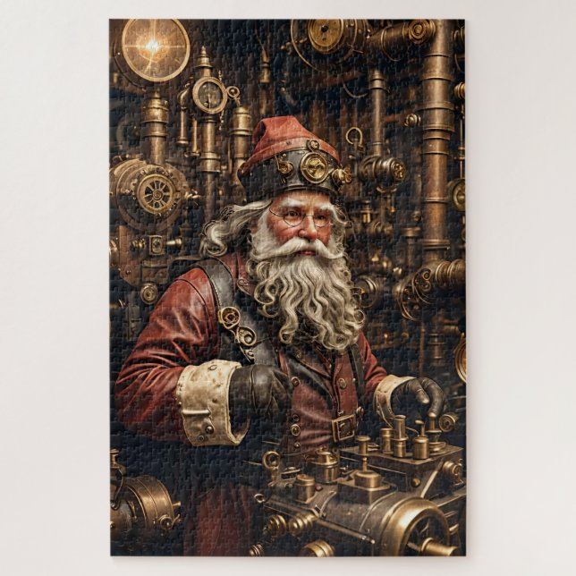 Quebra-cabeça de Papais noeis Steampunk (Vertical)