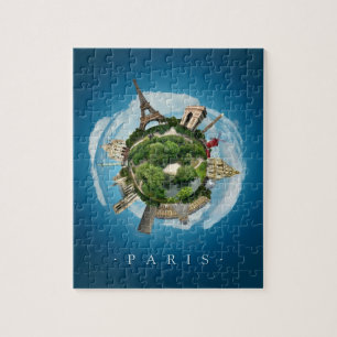 Quebra-cabeça de Paris do planeta