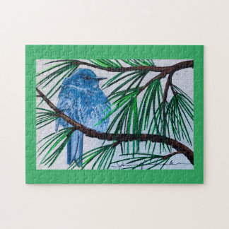 Quebra-cabeça de pássaros-azuis