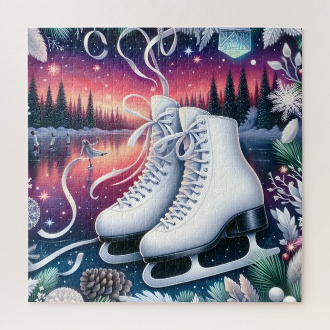 Quebra-cabeça de patins de gelo (Vertical)