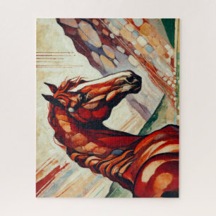 Quebra-cabeça de Peça 500 Cavalo Vermelho