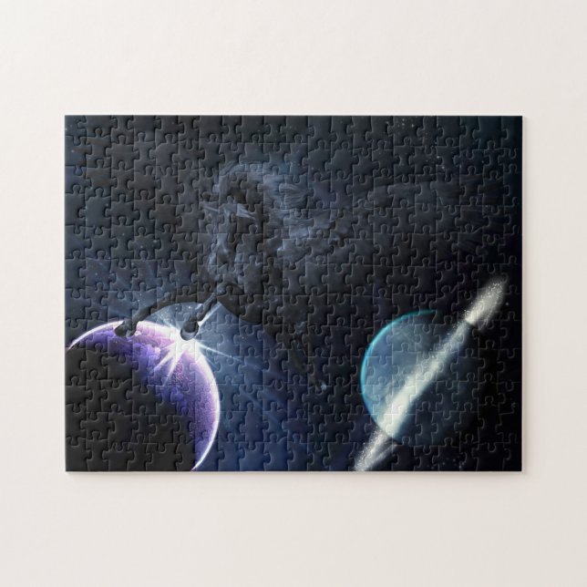 quebra-cabeça de Pegasus preto (Horizontal)