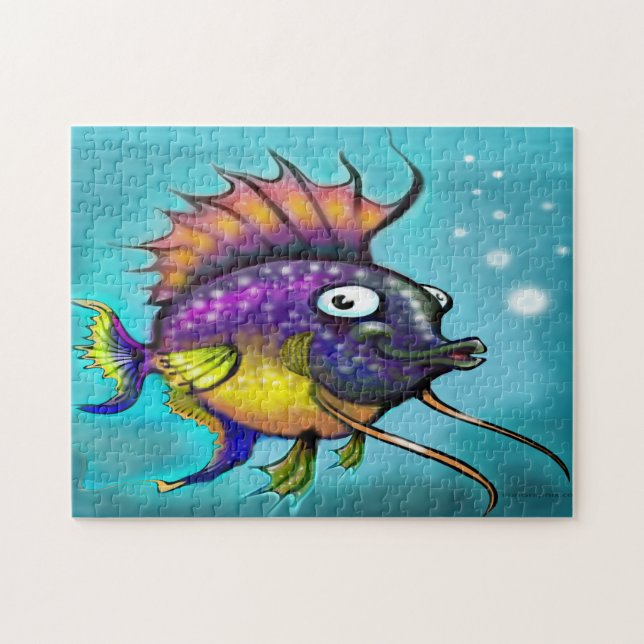 Quebra-cabeça de Peixe Arco-Íris (Horizontal)