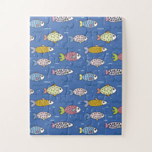 Quebra-cabeça de Peixes Coloridos