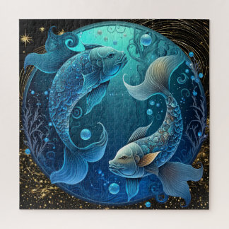 Quebra-cabeça de Peixes de Sinal Zodiac, 20"x20" 6