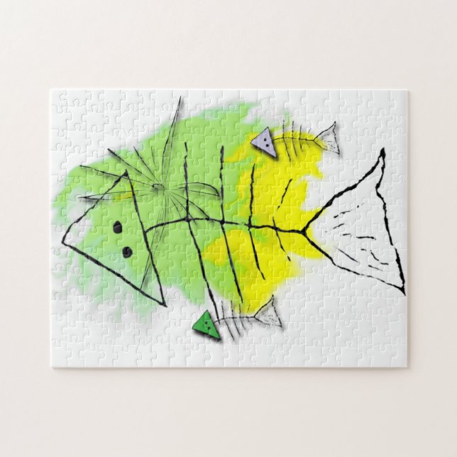 Quebra-cabeça de Peixes Primitivos (Horizontal)