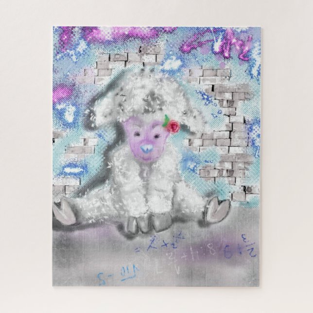 Quebra-cabeça de Pequeno Passeio de Lamb - Pintura (Vertical)