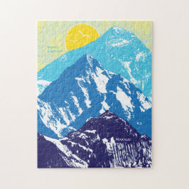Quebra-cabeça de picos de Himalaia 11x14 para Pess