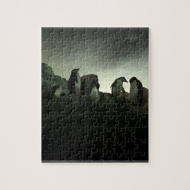 Quebra-cabeça de pinguins cúbicos (Vertical)